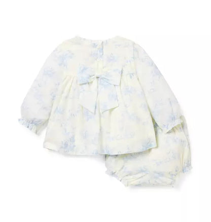Baby Floral Toile Matching Set