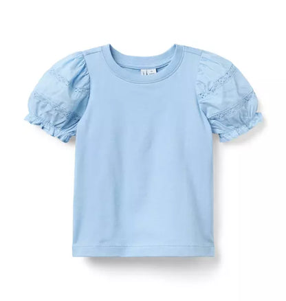 Lace Puff Sleeve Top