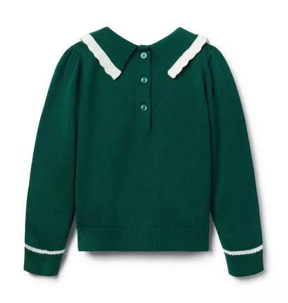 Cable Knit Collared Sweater