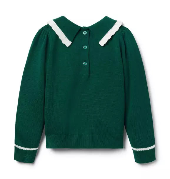 Cable Knit Collared Sweater