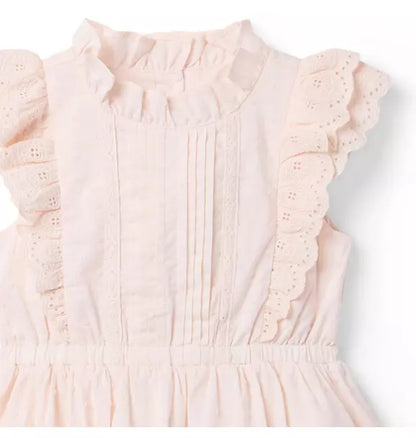 Eyelet Ruffle Party Dress