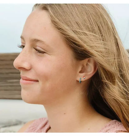 Patriotic Pop Stud Earrings