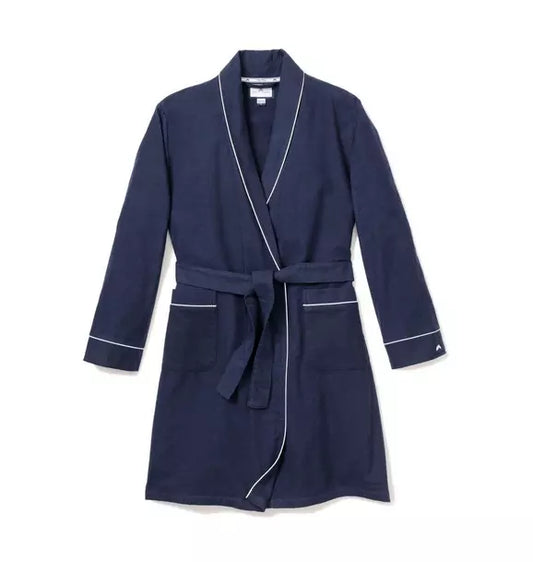Children's Robe in Navy Flannel