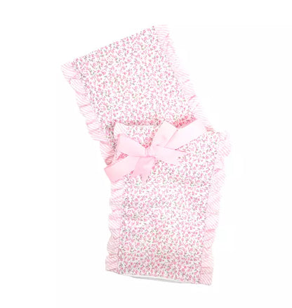 Ballet Floral Fancy Fabric Burp Coth