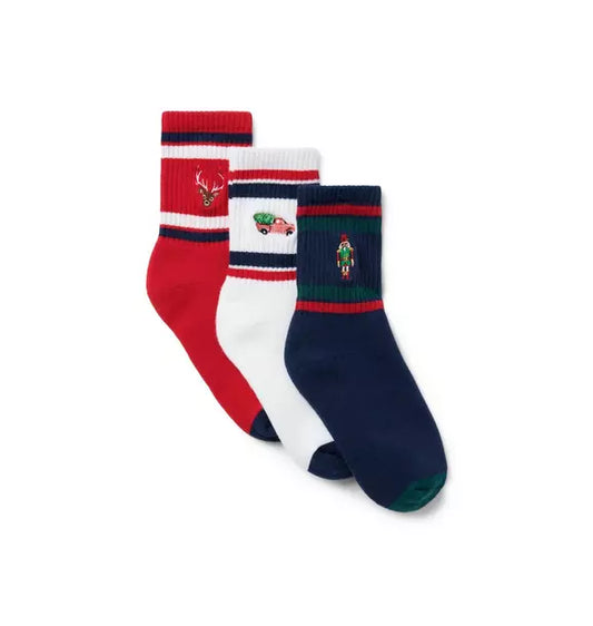 Holiday Icon Crew Sock 3-Pack