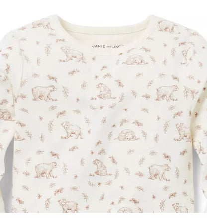Baby Bear Toile Bodysuit