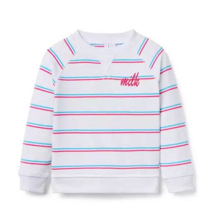 Milk Bar x Janie and Jack Striped Sweatshirt
