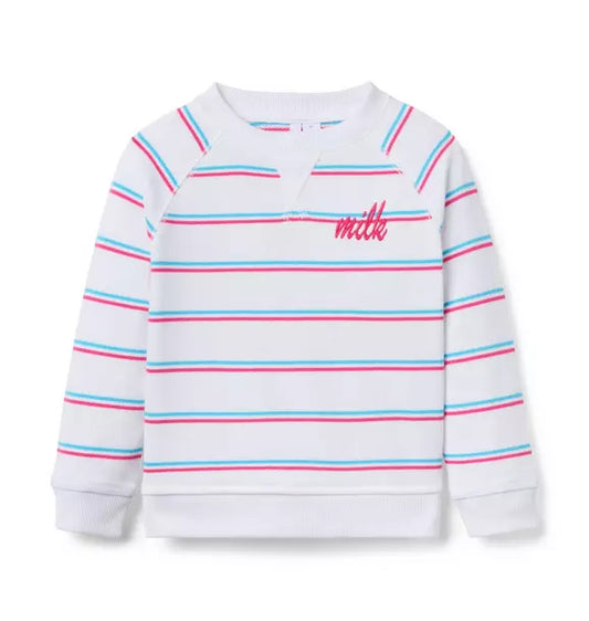 Milk Bar x Janie and Jack Striped Sweatshirt