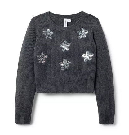 The Sequin Flower Sweater