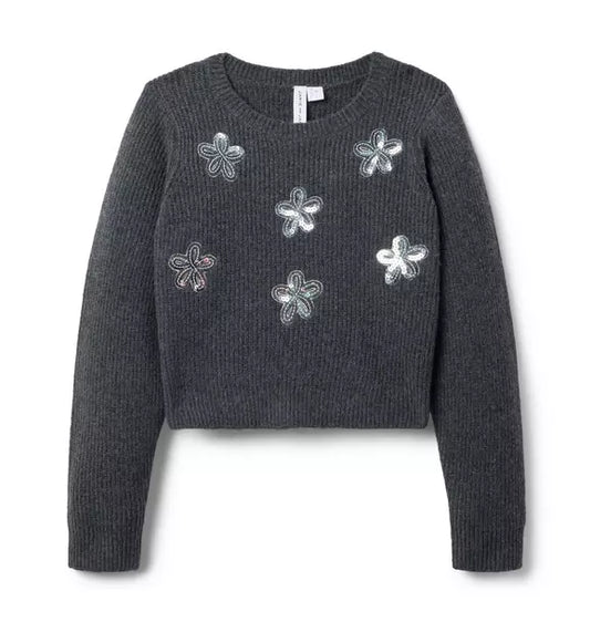 The Sequin Flower Sweater