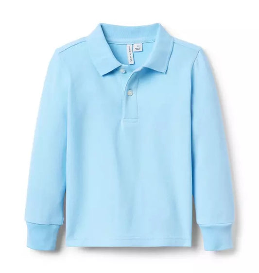 The Long Sleeve Pique Polo