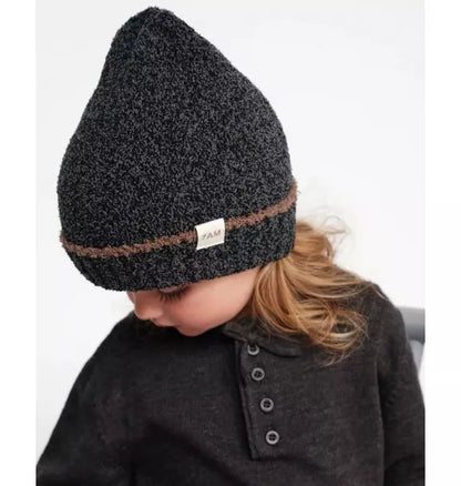 Beanie Fuzzy - Black Melange