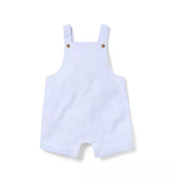 Baby Striped Linen-Cotton Overall