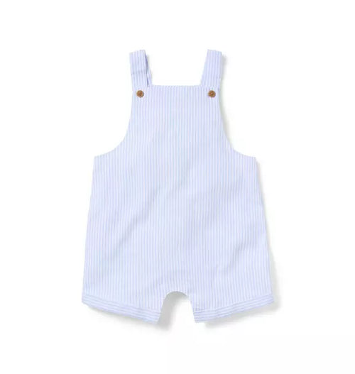 Baby Striped Linen-Cotton Overall