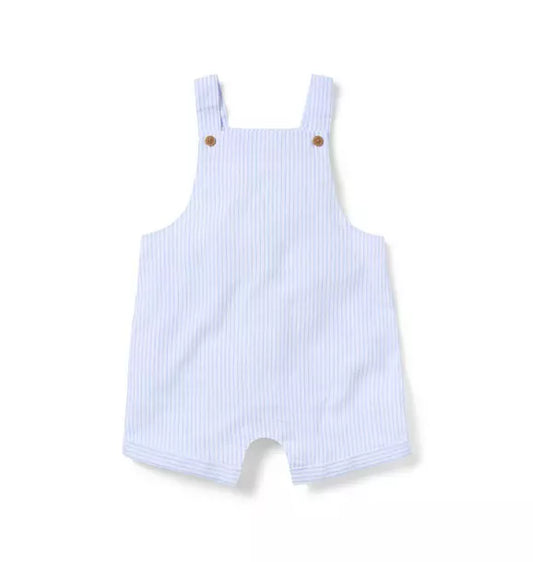 Baby Striped Linen-Cotton Overall