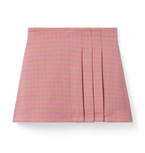 The Houndstooth Pleated Skirt