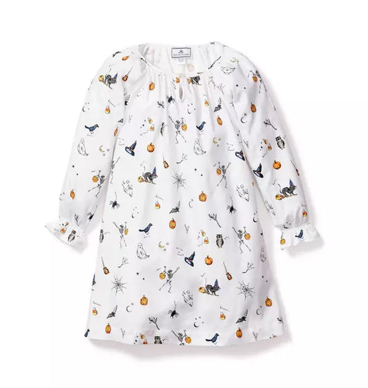 Girl's Twill Delphine Nightgown in Trick or Treat