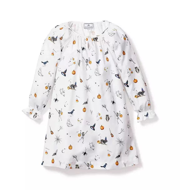 Girl's Twill Delphine Nightgown in Trick or Treat