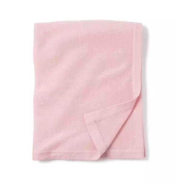 Cashmere Baby Blanket in Pink