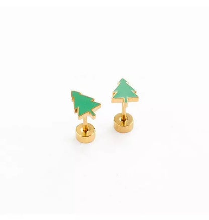 Christmas Tree Stud Earrings