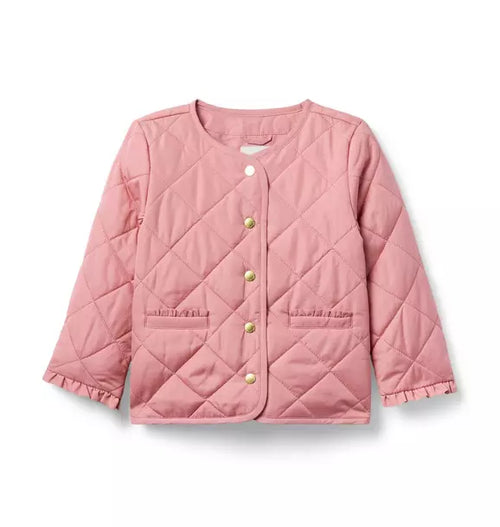 The Quilted Ruffle Cuff Jacket