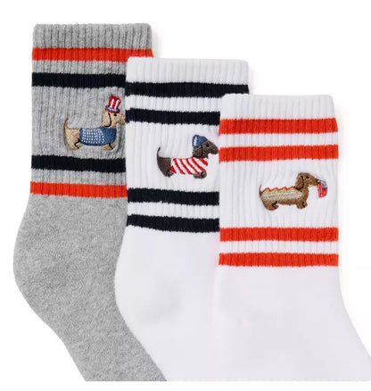 Americana Dog Sock 3-Pack