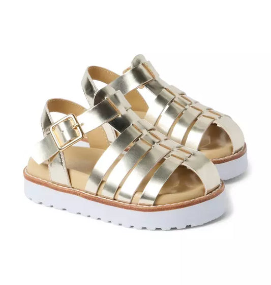 Metallic Fisherman Sandal