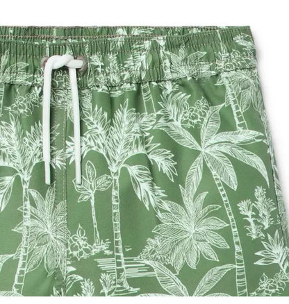 Recycled Palm Swim Trunk