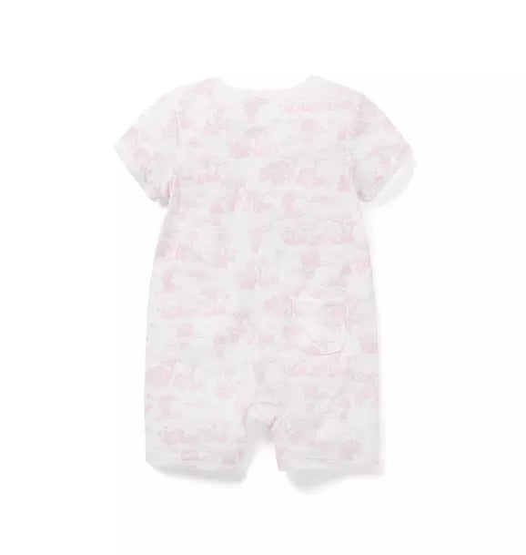 Baby Safari Toile Romper