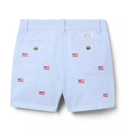 Embroidered Flag Oxford Short