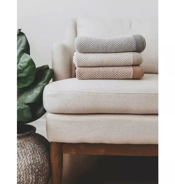 Stipple Pale Pink Baby Blanket