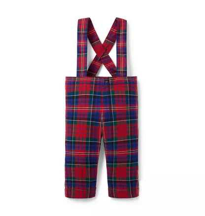 Baby Tartan Suspender Pant