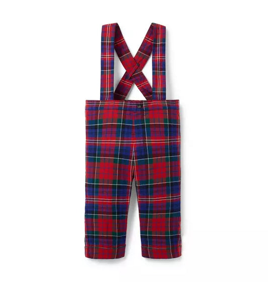 Baby Tartan Suspender Pant