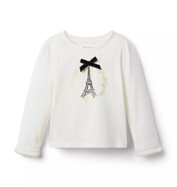 Eiffel Tower Bow Tee