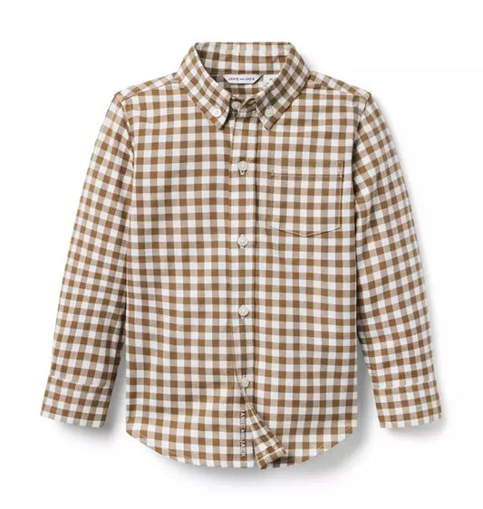 Gingham Flannel Shirt