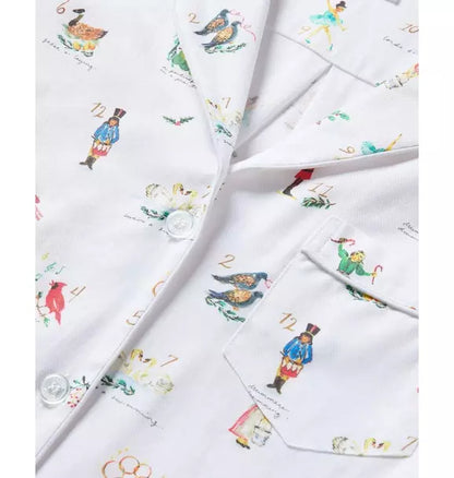 Men's Twill Pajama Set in 12 Days of Christmas