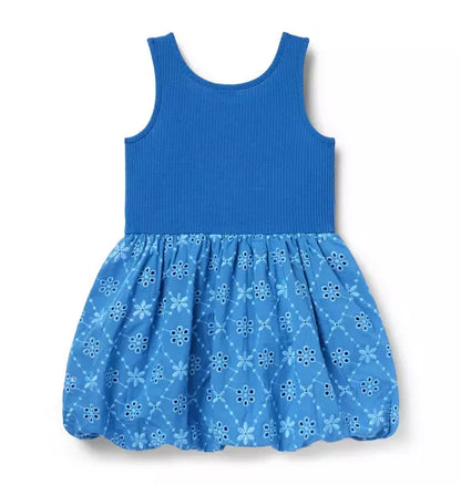 Eyelet Bubble Hem Dress