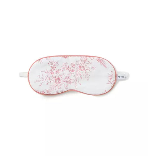 Kid's Twill Sleep Mask in Pink Timeless Toile
