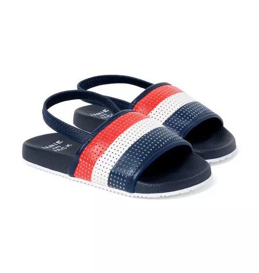 Striped Perforated Pool Slide