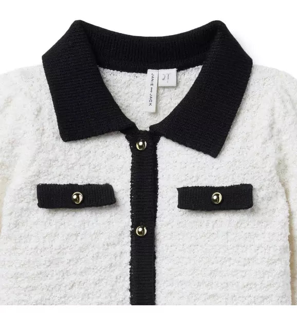 The Textured Collared Cardigan