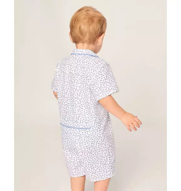 Infants Classic Romper in Bluehearts