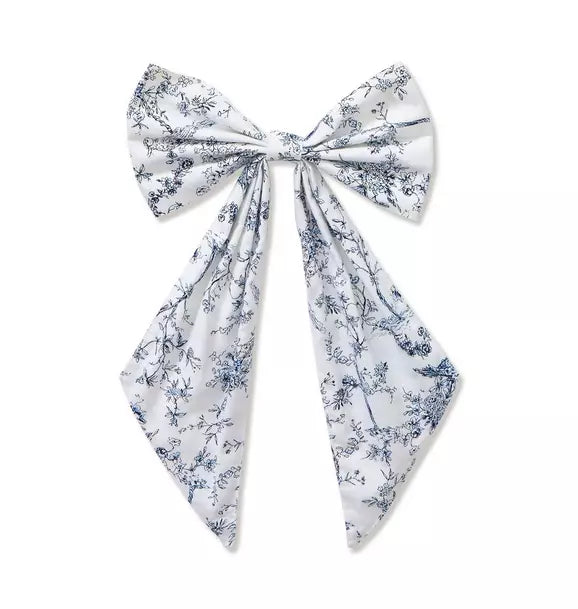 Wreath Bow in Timeless Toile