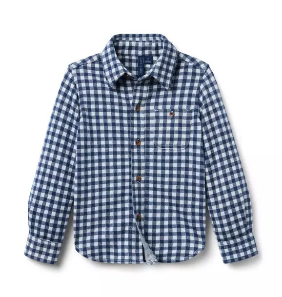 Plaid Jacquard Shirt