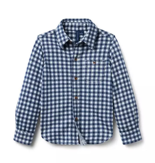 Plaid Jacquard Shirt