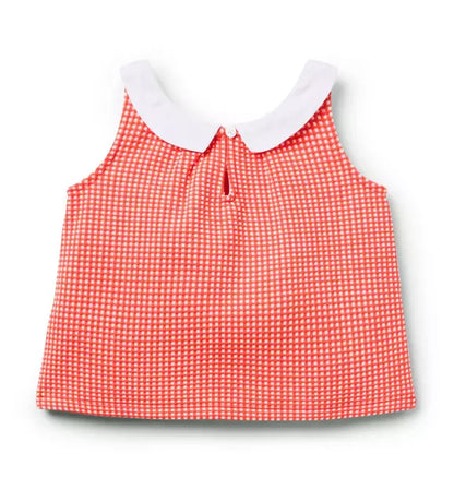 Gingham Bow Top