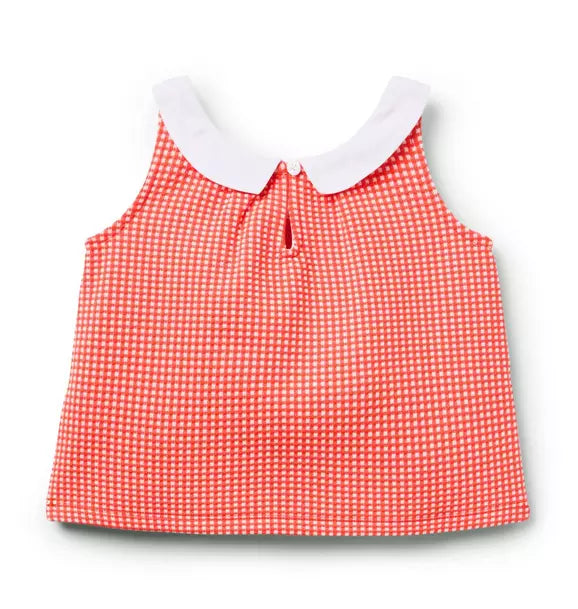Gingham Bow Top