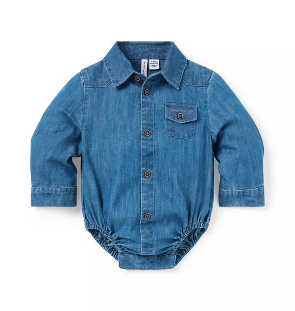 Baby Chambray Bodysuit