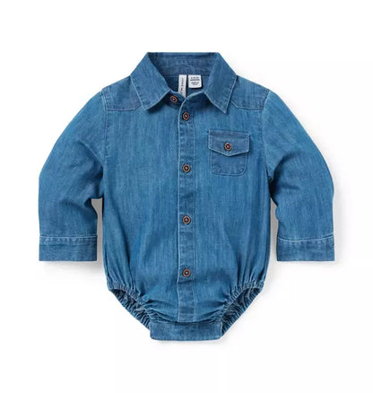 Baby Chambray Bodysuit