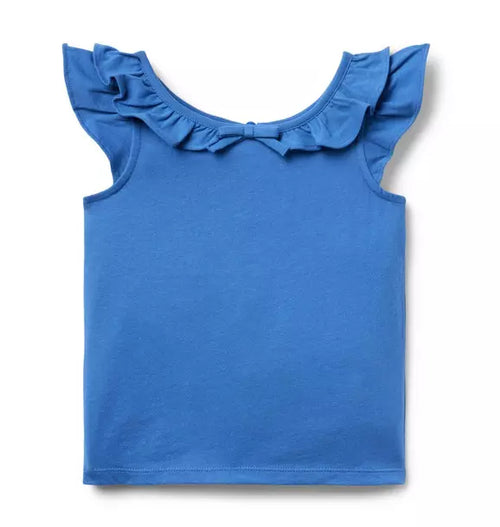 Flutter Sleeve Bow Top