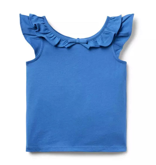 Flutter Sleeve Bow Top